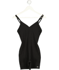 alo yoga Black Seamless Ribbed Onesie UK S