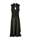 PRETTY LAVISH Black Naia Drop Waist Sleeveless Midaxi Dress UK 6