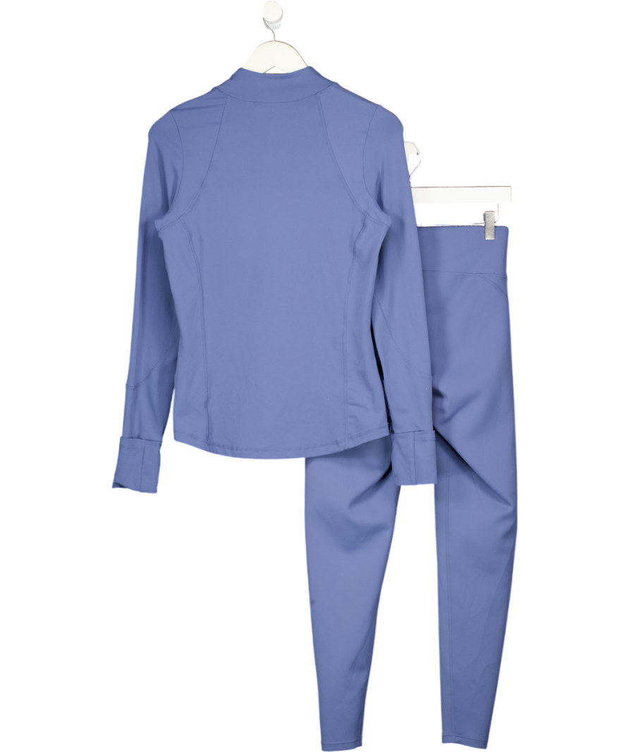 USA PRO 2-piece Blue Zip Top And Leggings Set UK 12
