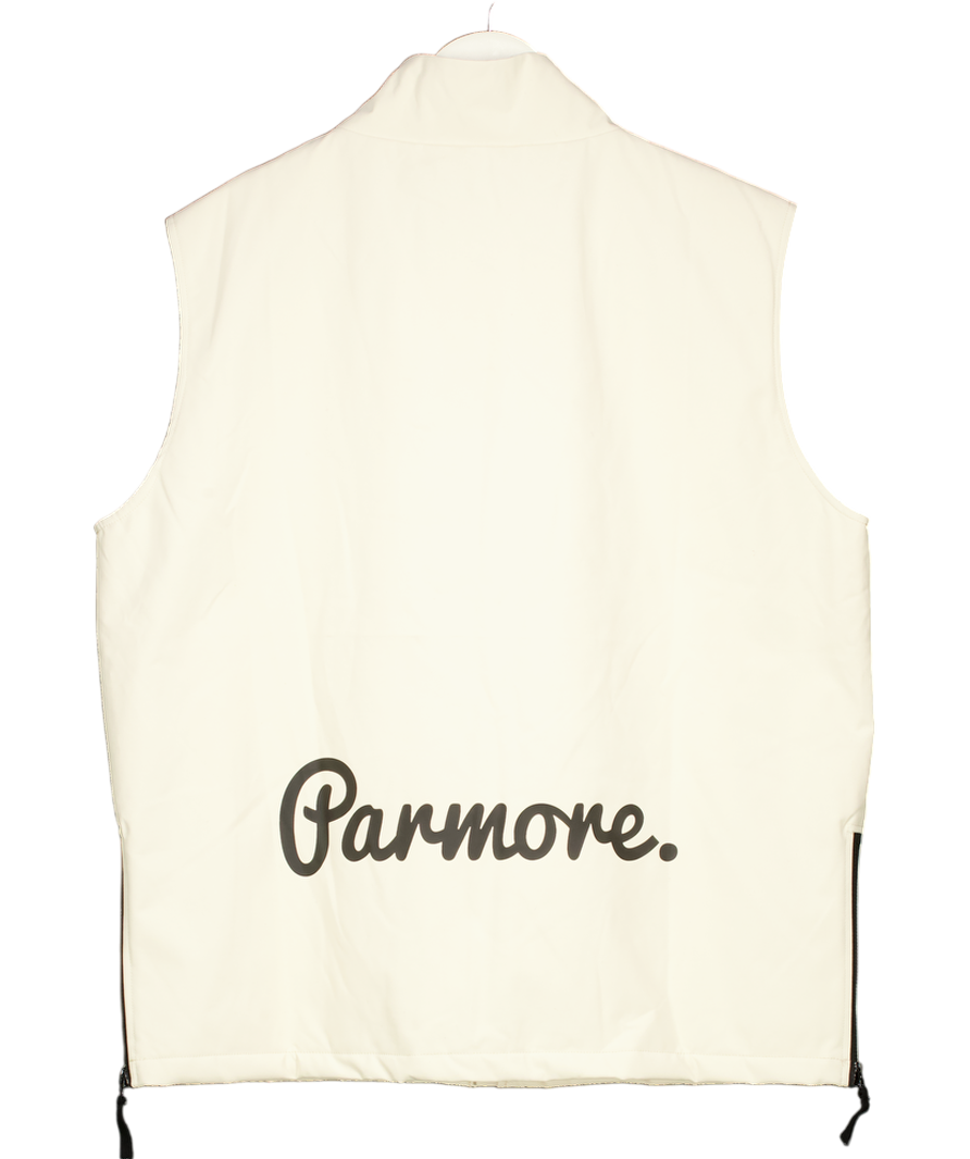 Parmore Cream Golf Weatherproof Worker Zip Gilet UK L