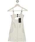 OUTCAST White Dominate Mini Dress UK XS
