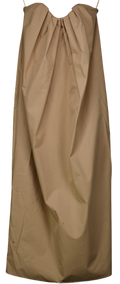 MANGO Beige Stefania Strapless Midi Dress UK S