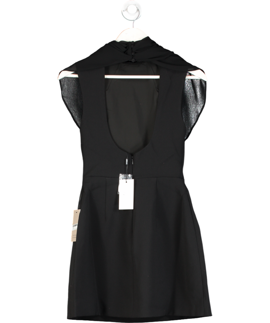 OddMuse Black The Ultimate Muse Gathered Mini Dress UK XS