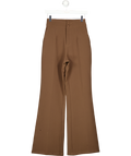 ODDMUSE Chocolate Brown High Waist Wide Leg Trousers UK XS