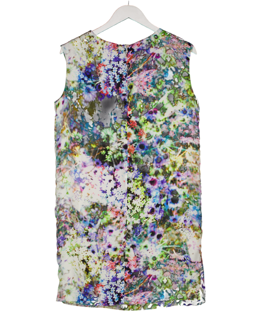 PIED A TERRE Multicoloured Photographic Floral Print Shift Dress UK 10