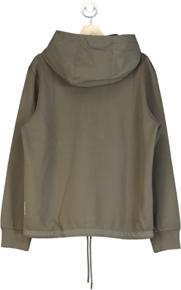 MANGO Brown performance Stretch Fabric Regular-fit Hooded Sweatshirt UK M