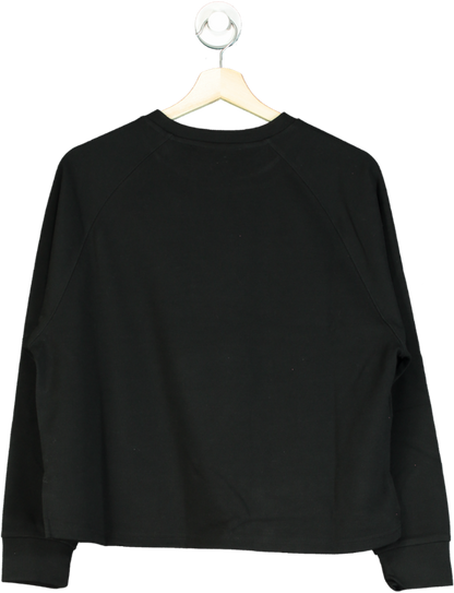 MANGO Black Decorative Stitching Sweatshirt UK XS