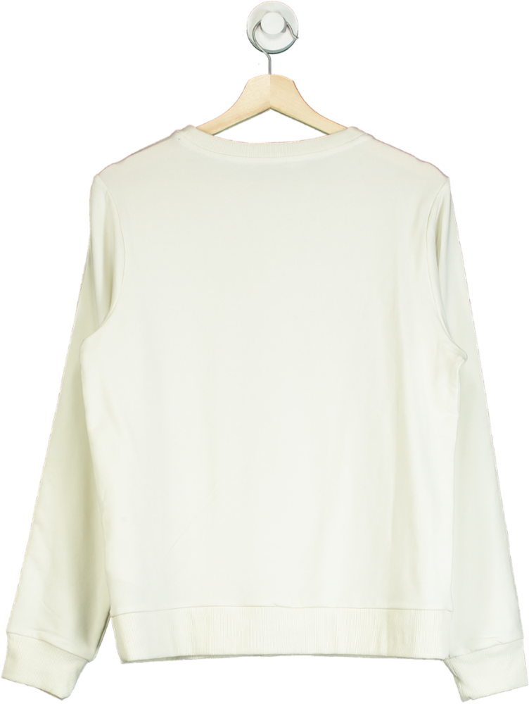 Tommy Hilfiger Cream Established Track Pyjama Top UK S/M