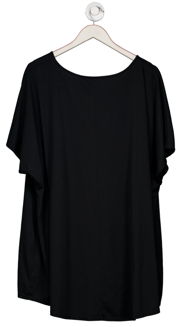 Yours Black Curve 'world Tour' Slash Detail Top UK 26