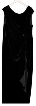 Phase Eight Black Donna Velvet Maxi Dress UK 24