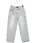 White Fox Blue Barrel Leg Jeans UK S