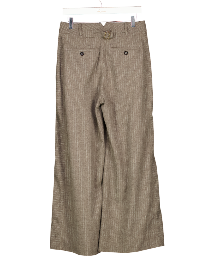 ME+EM Grey Double Pleat Trouser UK 10