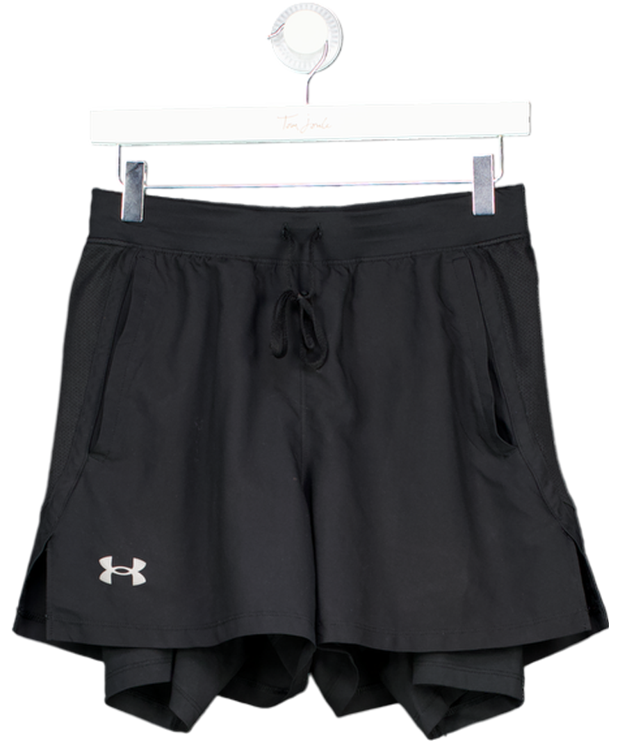 Under Armour Black Ua Launch 2-in-1 7" Shorts UK S