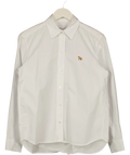 Maison Kitsune White Baby Fox Patch Shirt UK XS