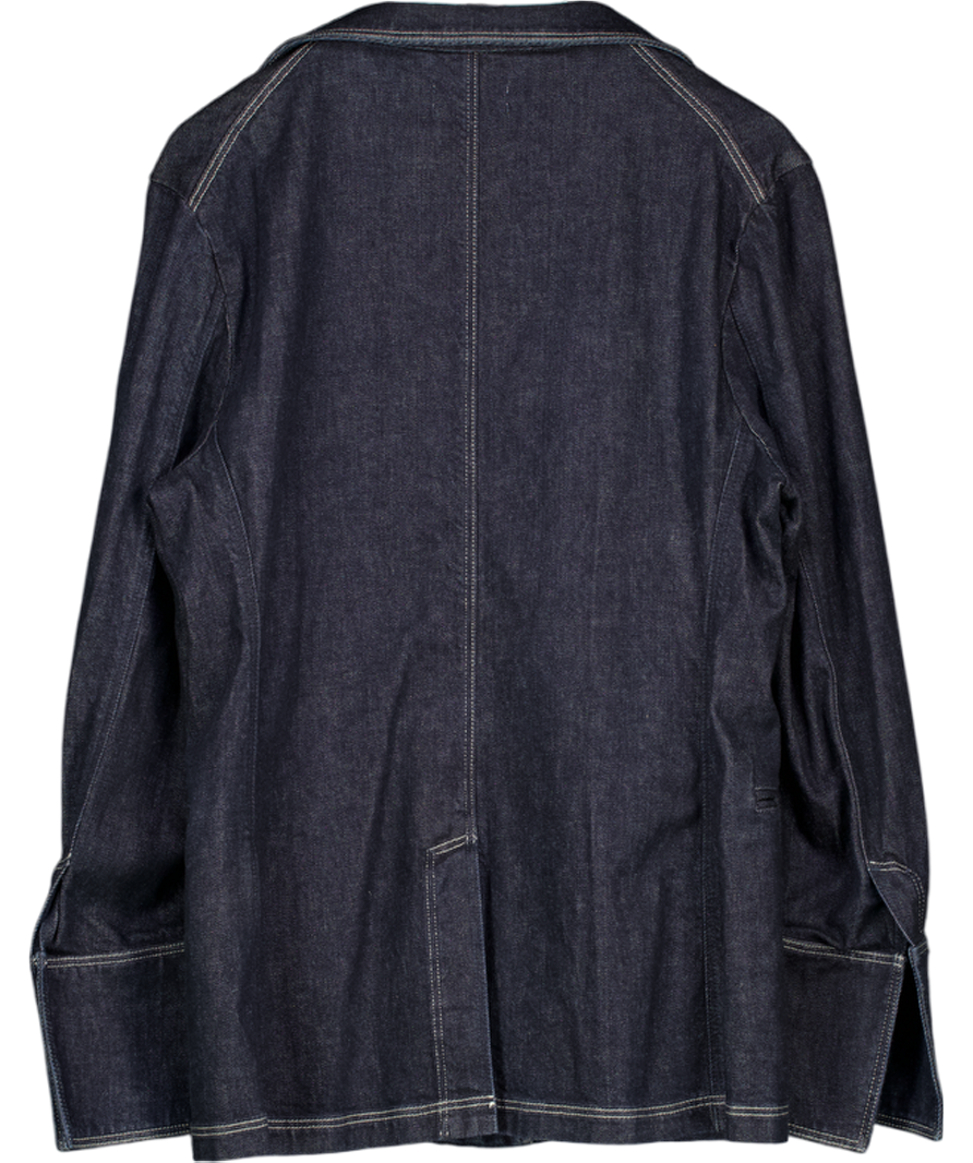 BITE STUDIOS Dark Blue Oversize Denim Blazer UK 10