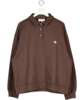 THE COUTURE CLUB Brown Emblem Embroidered Rugby Polo UK 18