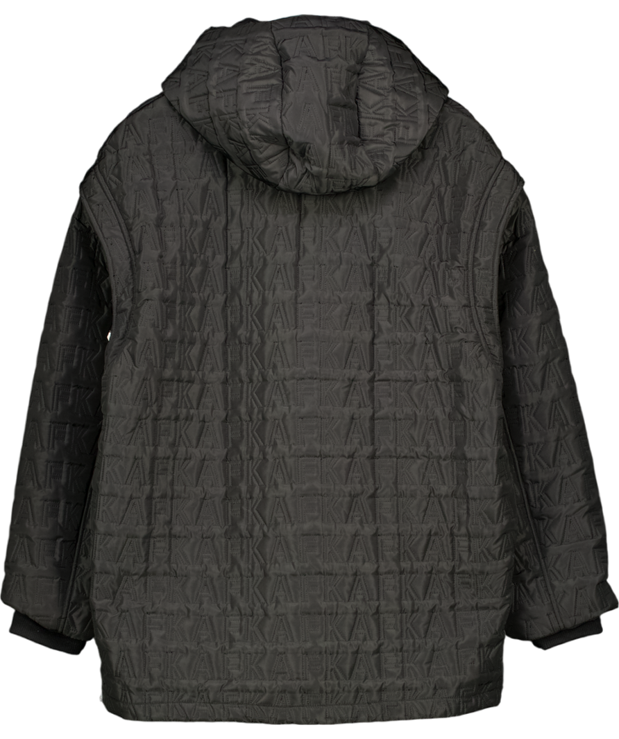 Formerly Known As Black The Logo Zip Padded Jacket UK M