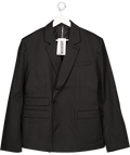 Weekday Black Double-breasted Fitted Blazer Sz52 UK L