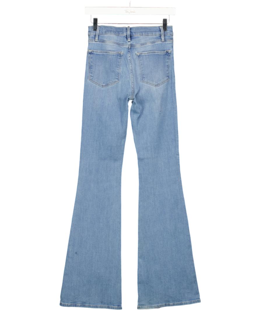 FRAME Blue Le High Flare High-rise Flare-leg Stretch-denim Jeans W25