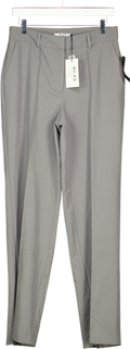NA-KD Grey Back Slit Suit Pants UK 12