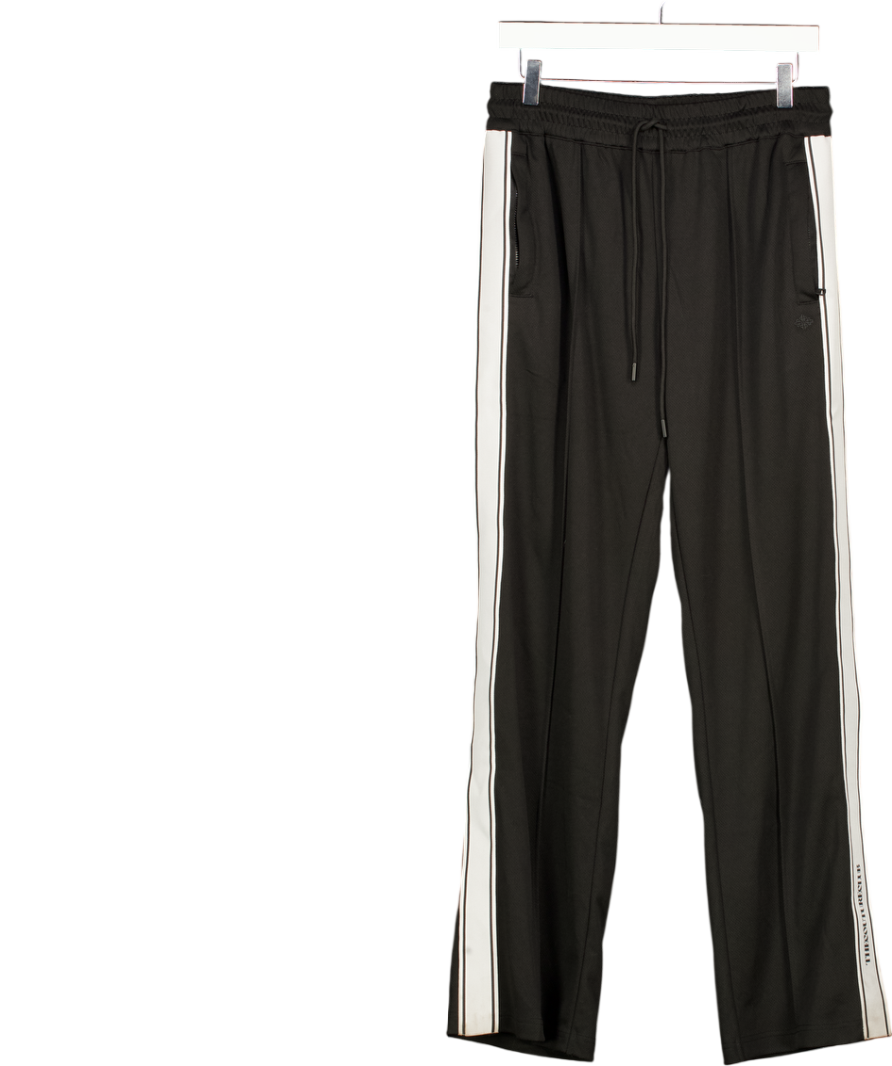 The Couture Club Black Tape Mesh Jogger UK S