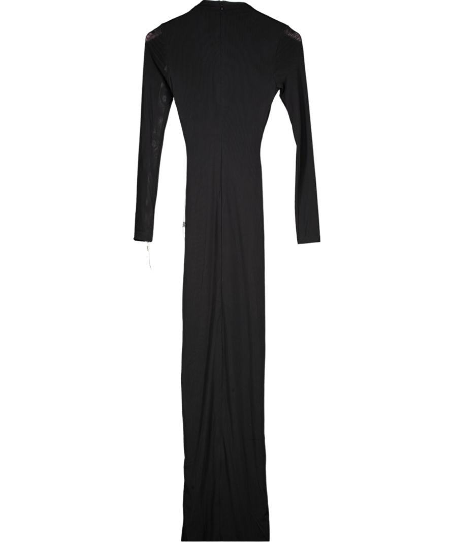 BBX Brand Black Aluya Mesh Maxi Dress UK 10