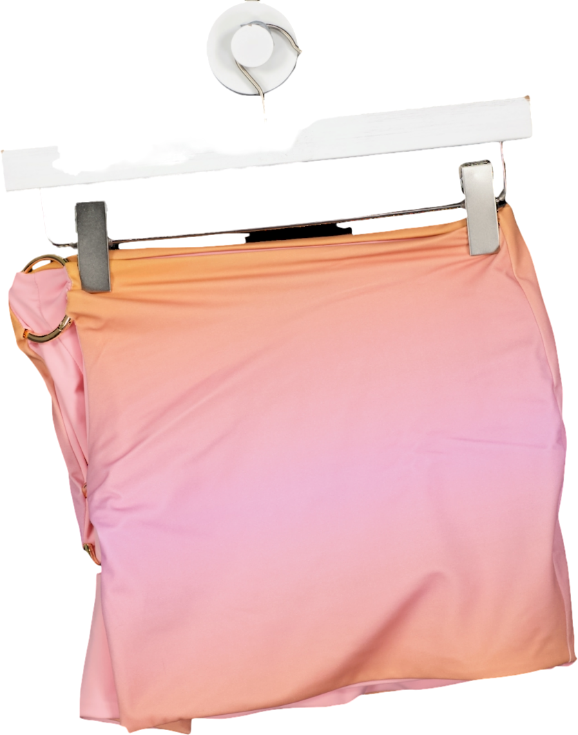 Louisa Ballou Pink Fianchetto-print Double-ring Jersey Mini Skirt UK M