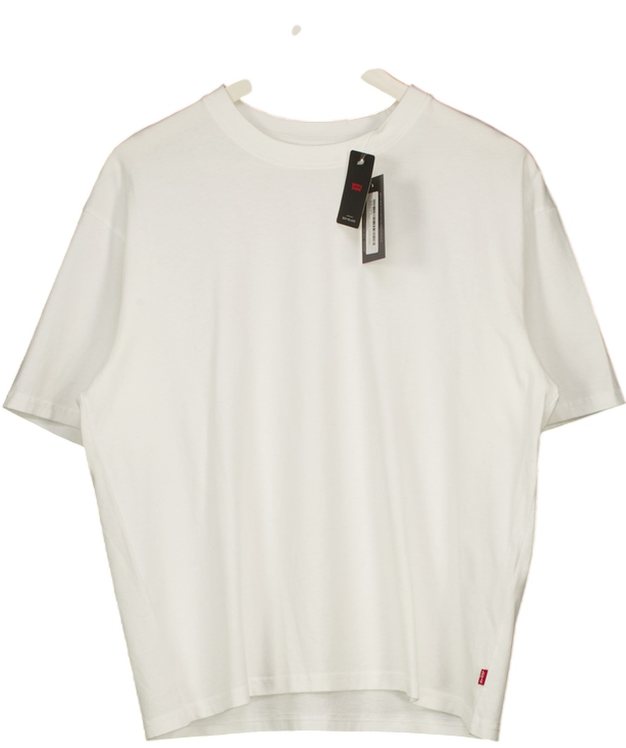 LEVI'S White Crew Neck T-shirt UK S