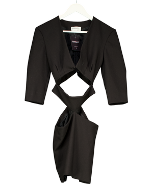 MYBESTFRIENDS Black Lia Mini Blazer Dress UK XS