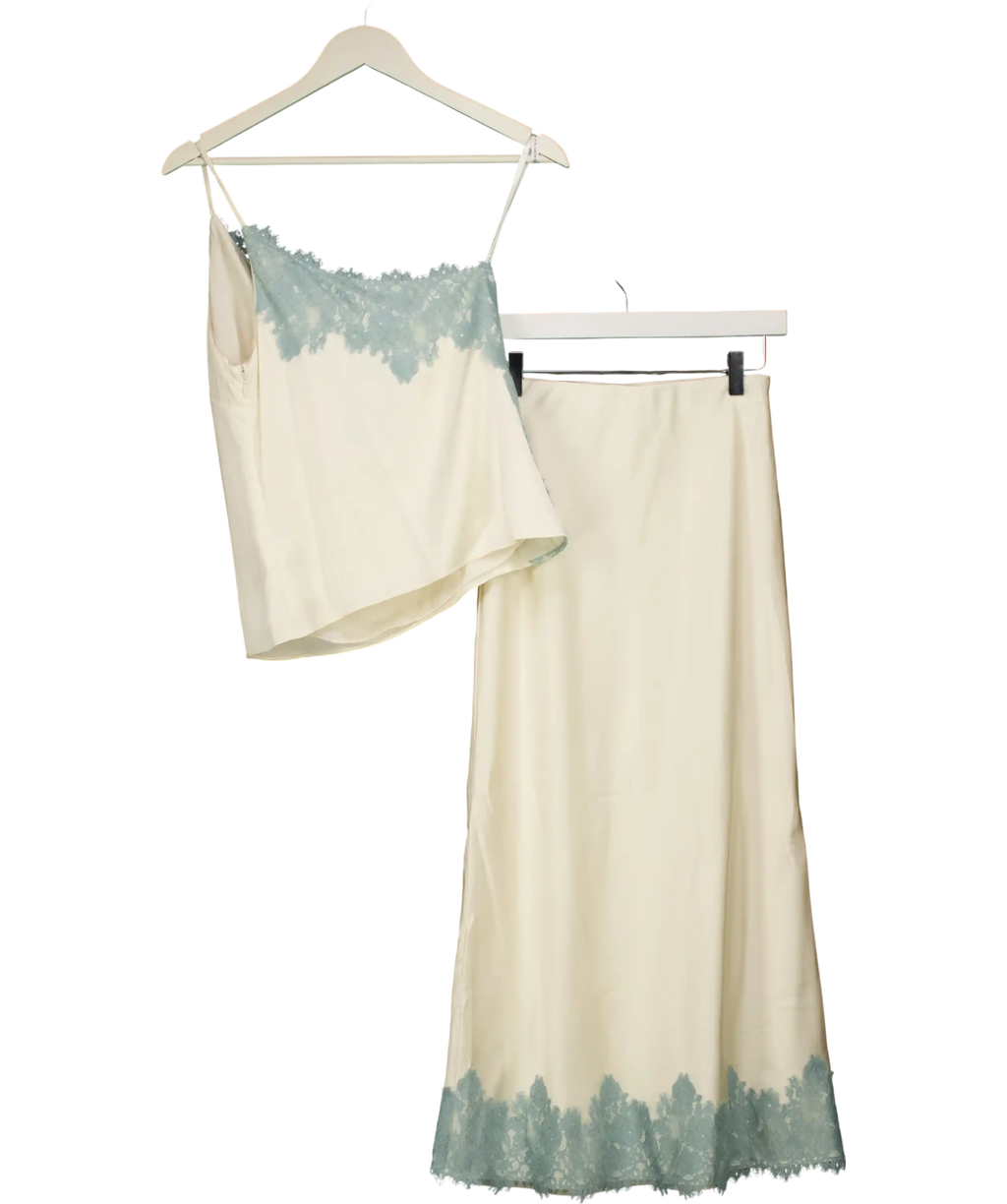 FOREVER NEW Cream & Blue Holiday Set UK 8