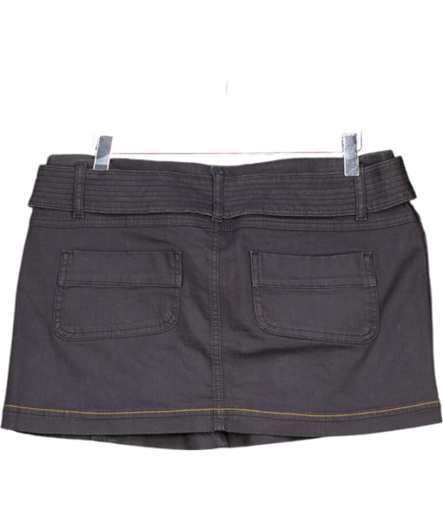 Diesel Black Stretch Denim Belted Mini Skirt W30