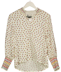 Wyse London White - Floral Blouse SZ1 UK 8