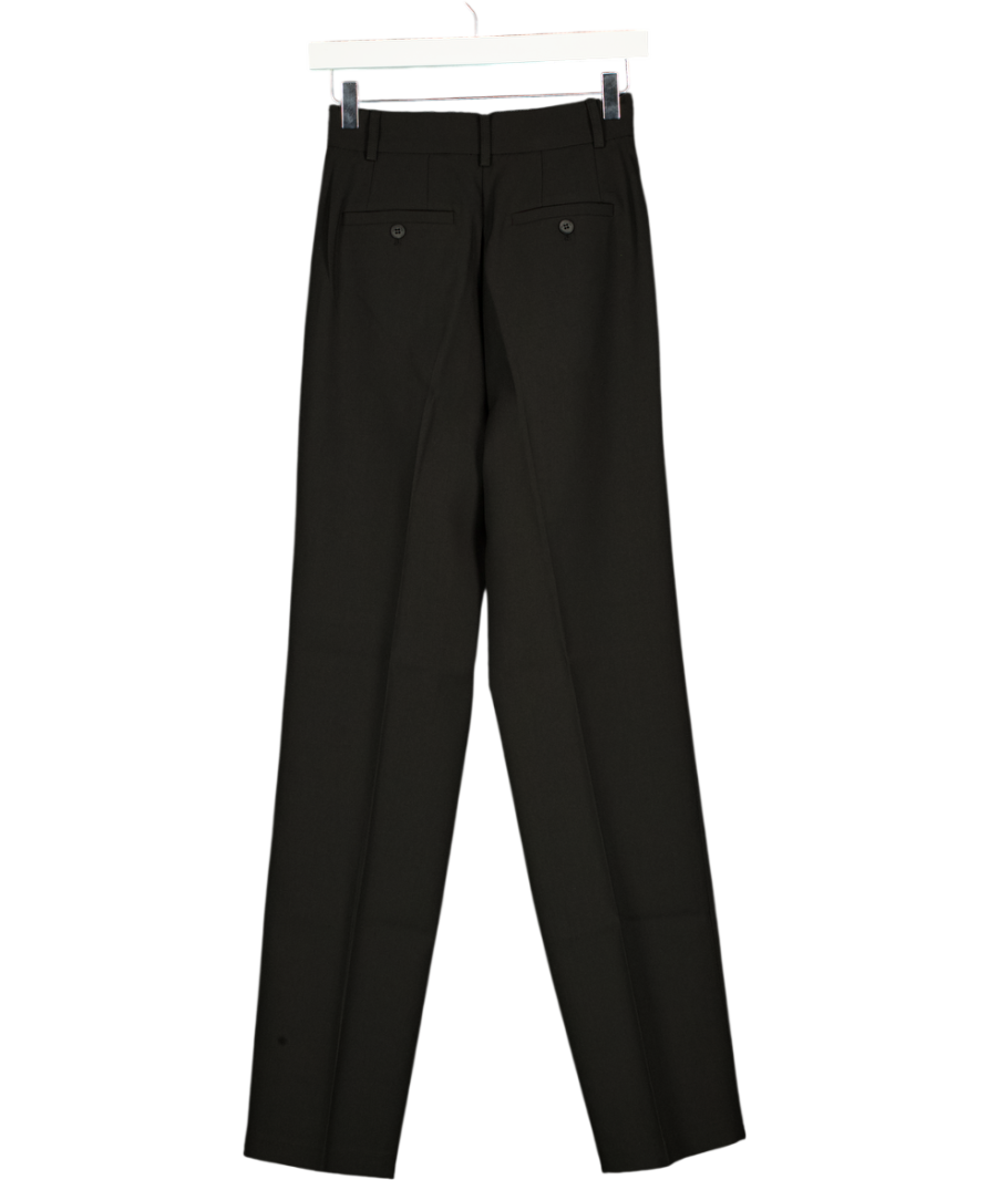 THE FRANKIE SHOP Bea High Waist Twill Trousers - Black UK XS