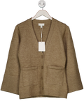 PRETTY LAVISH Brown Autumn Knit Cardigan UK S