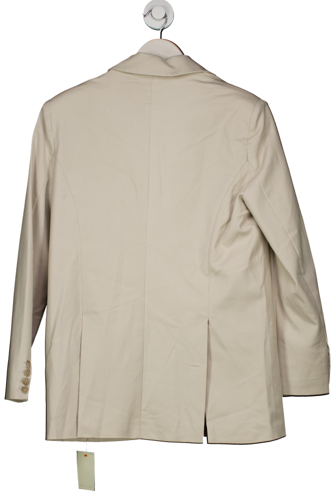 PRETTY LAVISH Cream Brady Oversized Boxy Blazer - Chalk UK 8