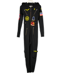 One Piece Black Aviator Onesie UK XXS