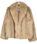 Next Light Brown Faux Fur Jacket UK M