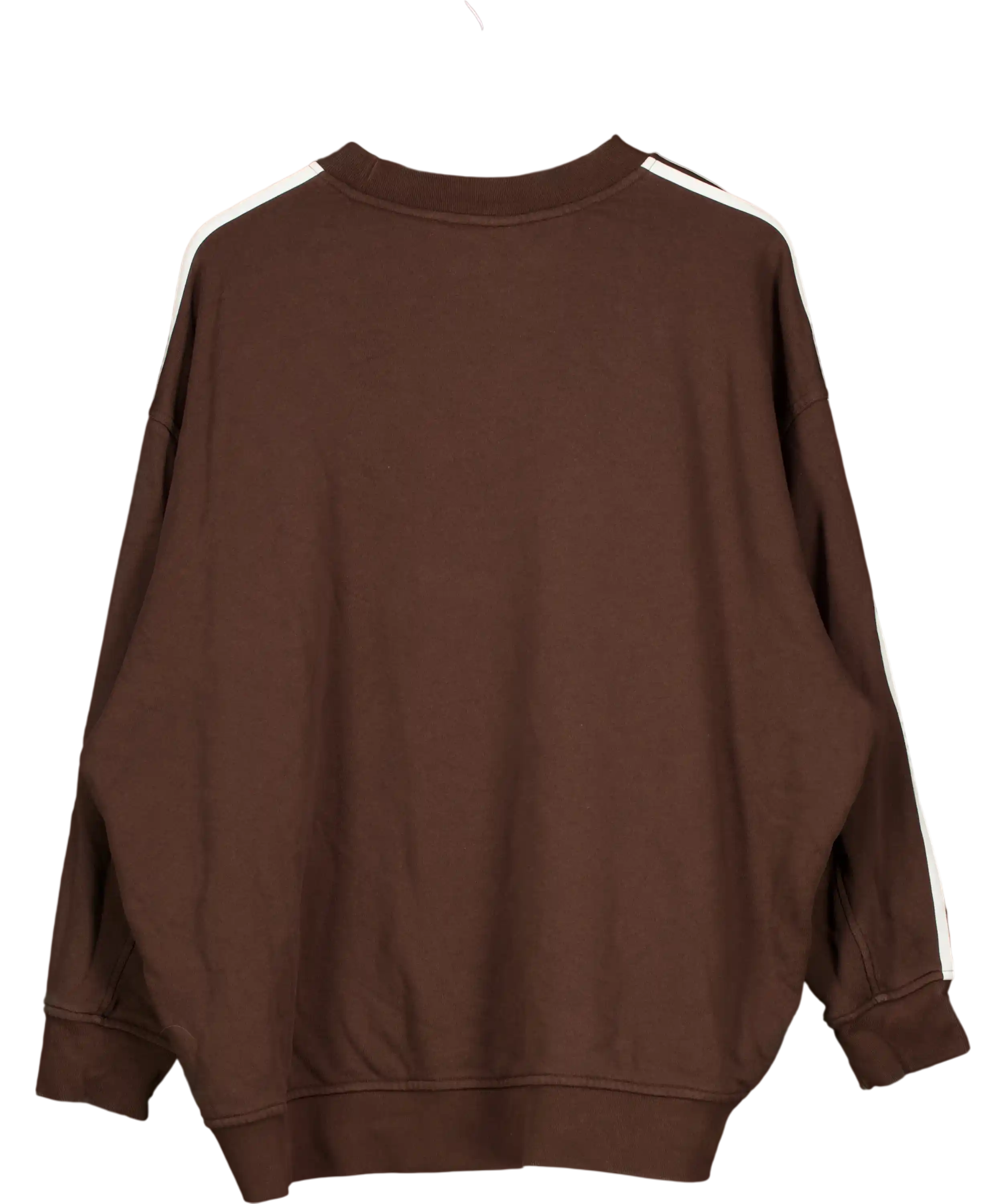 ADIDAS Originals Chocolate Brown 3-stripes Sweatshirt UK 16