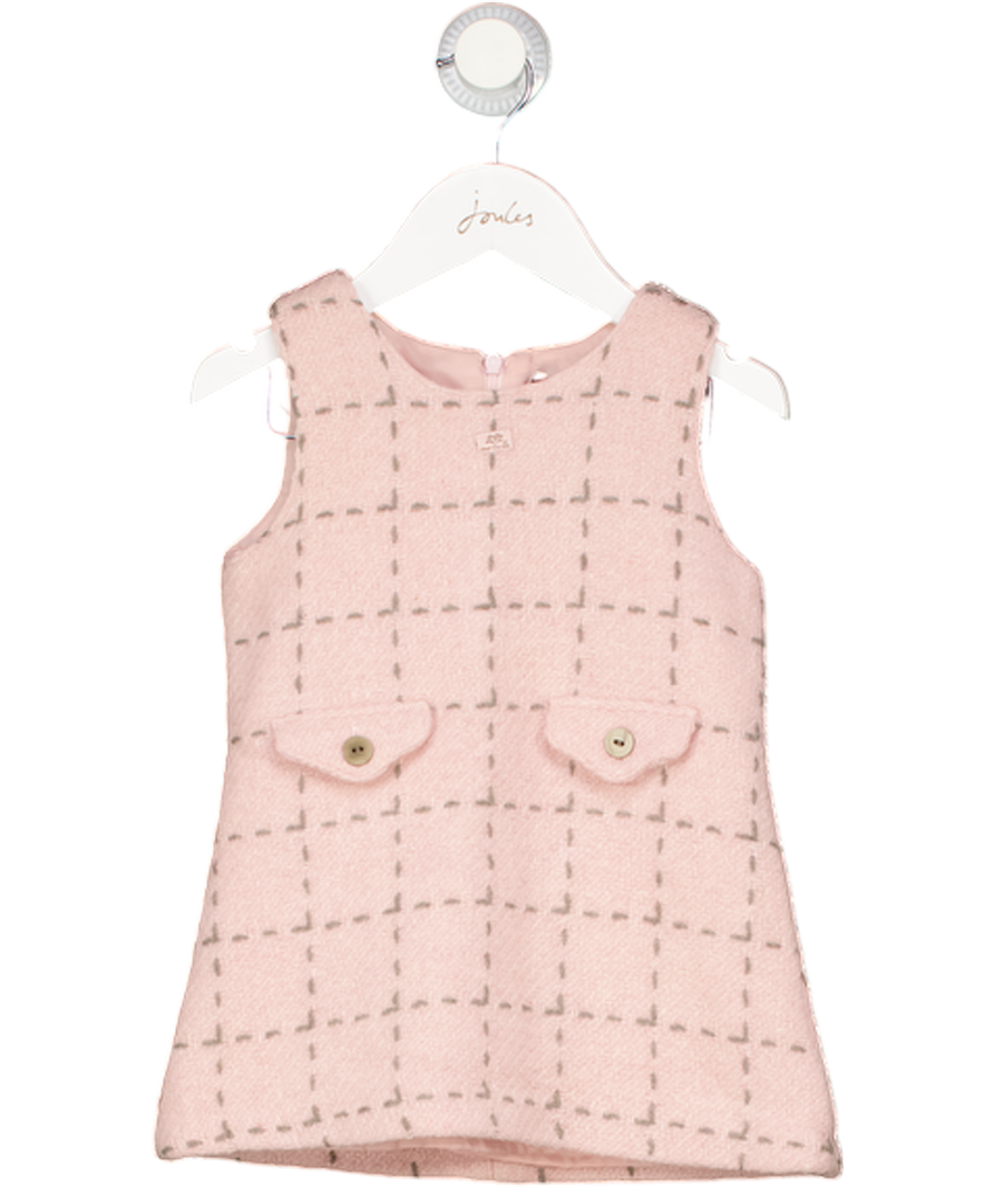 lili gaufrette Stitch Work Pink Dress 2 Years
