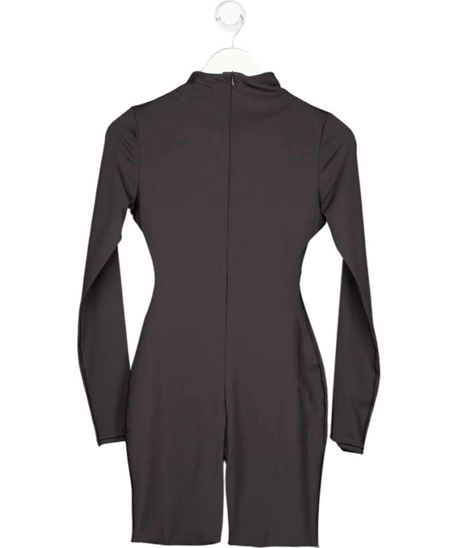 SKIMS Black All In One Long Sleeve Mid Thigh Jumpsuit UK S