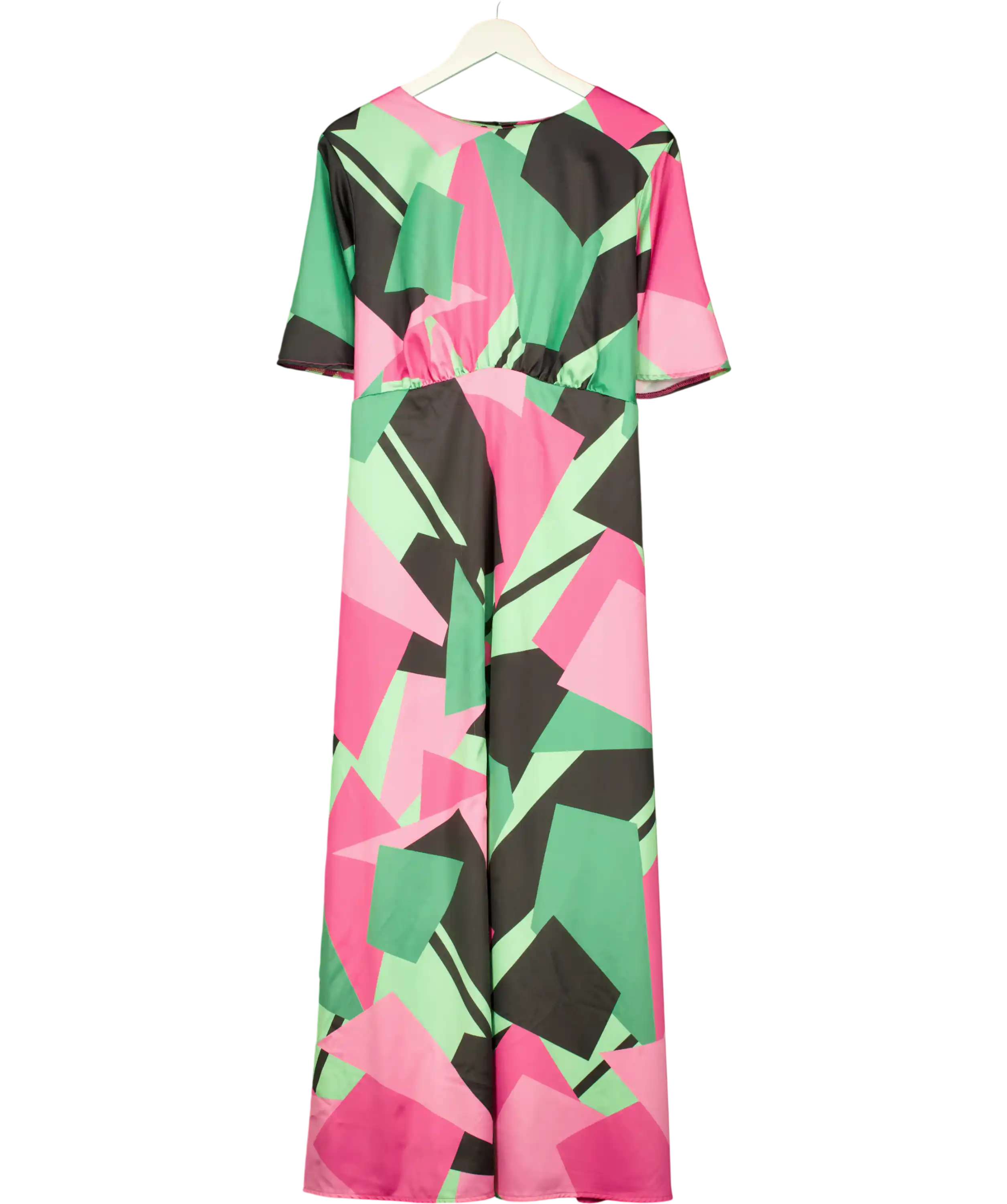 Twisted Wunder Pink Abstract Geo Ziggy Maxi Dress UK 22