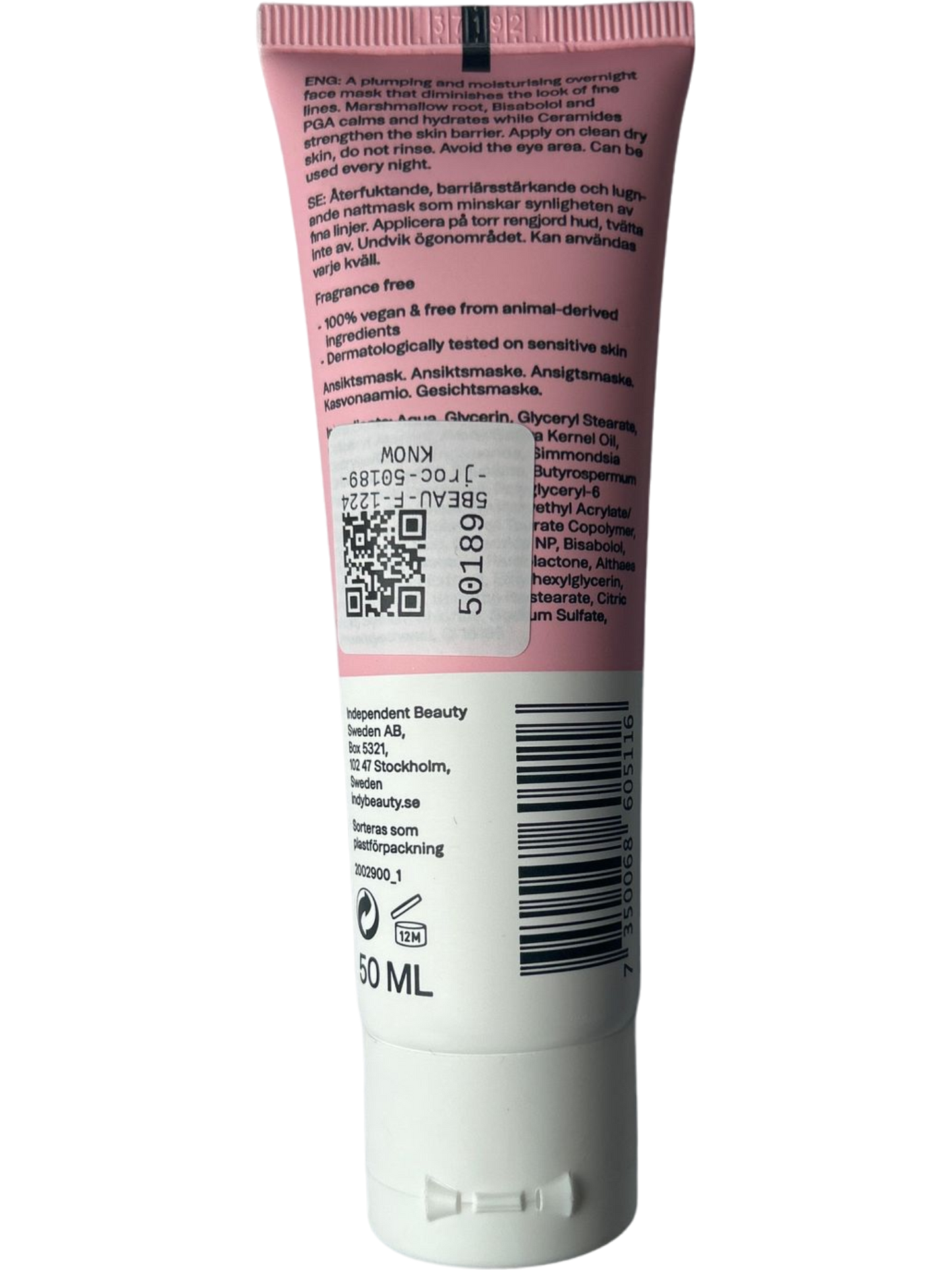 Indy Beauty Pink Marshmallow Moisture Night Mask Sensitive Skin 50 ML