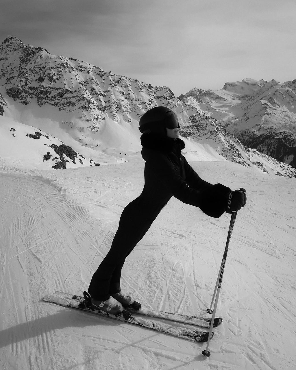 Goldbergh Black Parry Belted Hooded Faux Fur-trimmed Ski Suit UK 8