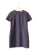 L.K.Bennett Navy Blue / Red Tweed Shift Dress UK 8