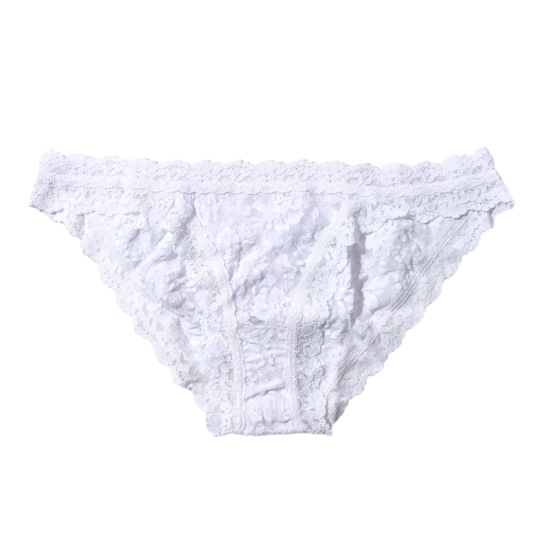 Hanky Panky White Lace Brazilian “No VPL” Bikini Knickers UK M