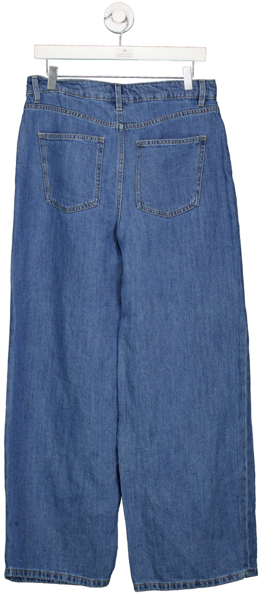 M&S Blue The Wide-leg Jeans UK 10