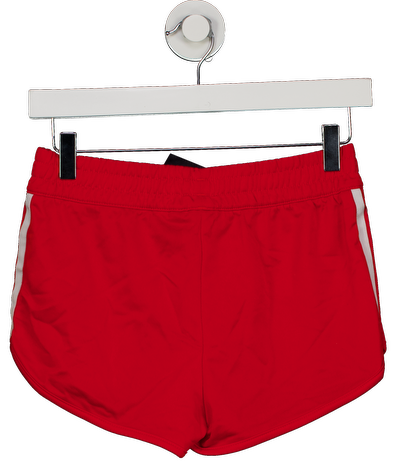 adidas Red Originals Red/white Three Stripe Shorts UK 8