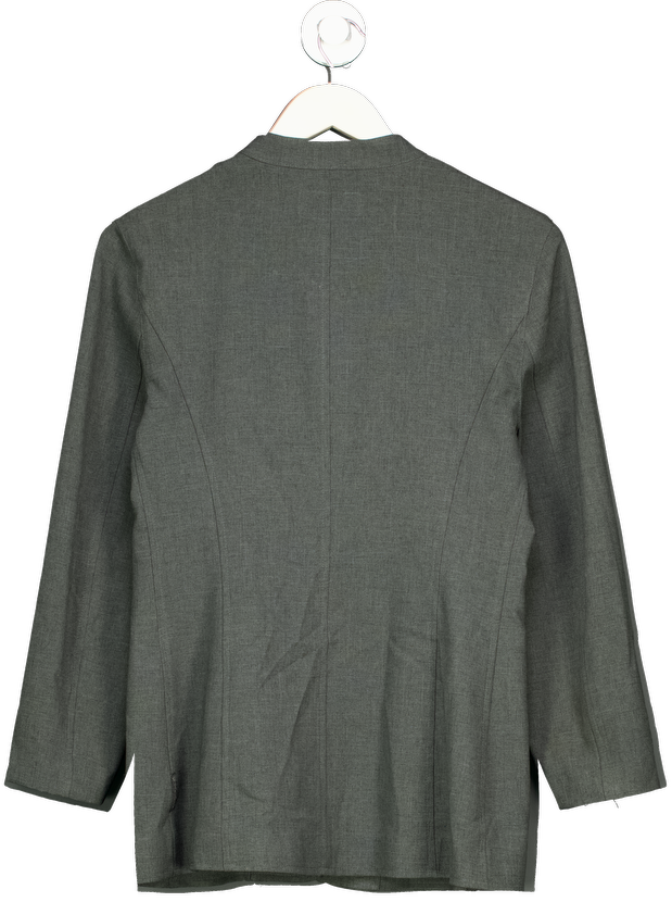 ARMANI JEANS Grey Mandarin Collar Shirt UK 12