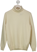 OCTOBRE EDITIONS Cream Merino Wool Roll Neck Jumper UK S