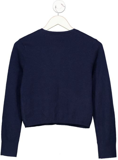 Abercrombie & Fitch Blue 100% Cashmere Crew Cardigan UK XS